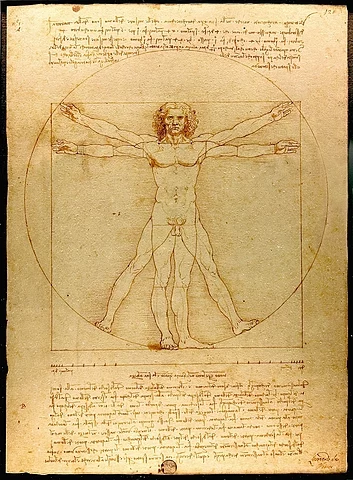 ウィトルウィウス的人体図 Vitrvian man