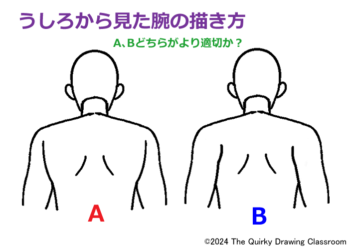 腕の描き方A,B例
